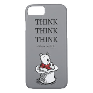 Pooh   Think Think Think Quote iPhone 8/7 Case