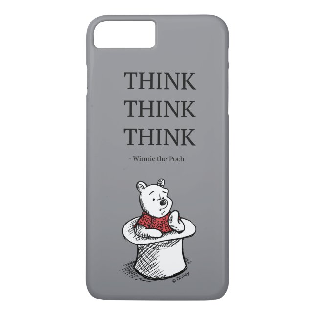 Pooh | Think Think Think Quote Case-Mate iPhone Case (Back)