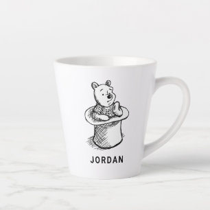 Pooh   Think Think Think Quote Latte Mug