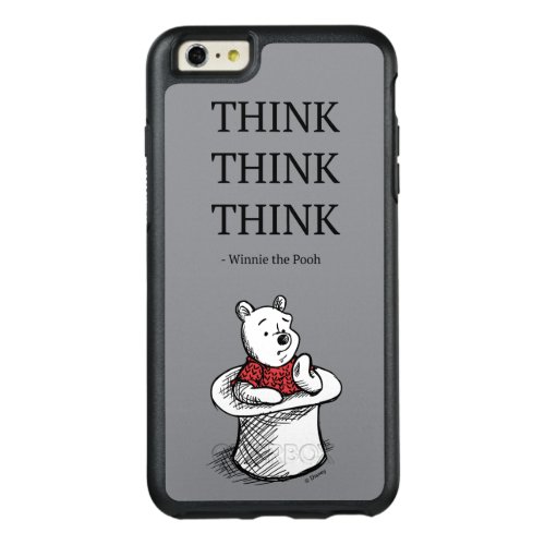 Pooh  Think Think Think Quote OtterBox iPhone 66s Plus Case