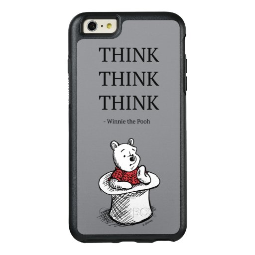 Pooh | Think Think Think Quote OtterBox iPhone 6/6s Plus Case