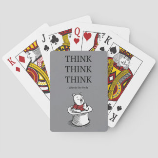 Pooh | Think Think Think Quote Playing Cards