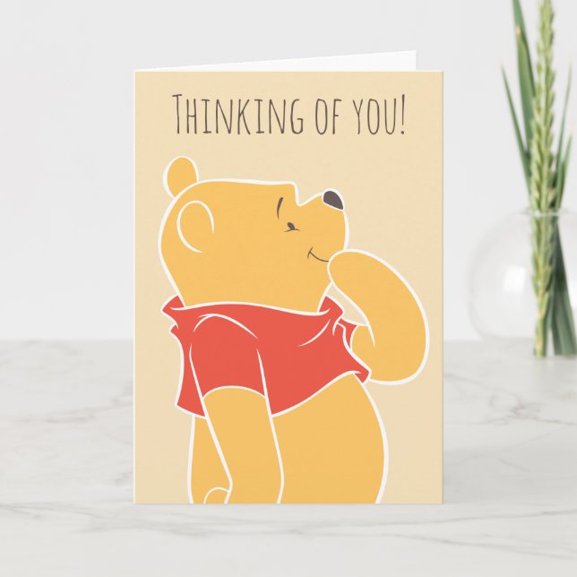 Pooh Thinking of You Card (Front)