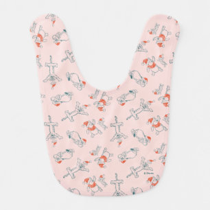 Pooh, Tigger, Eeyore & Piglet Christmas Pattern Baby Bib
