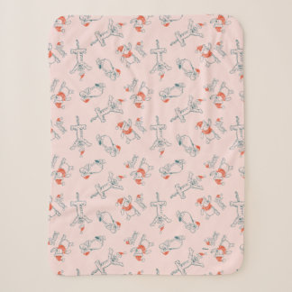Pooh, Tigger, Eeyore & Piglet Christmas Pattern Sherpa Blanket