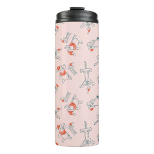Pooh, Tigger, Eeyore & Piglet Christmas Pattern Thermal Tumbler