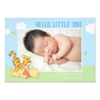 Pooh & Tigger Hello LIttle One Birth Announcement