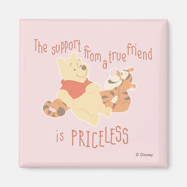 Pooh & Tigger | Support Quote Magnet (Front)