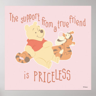Pooh & Tigger   Support Quote Poster