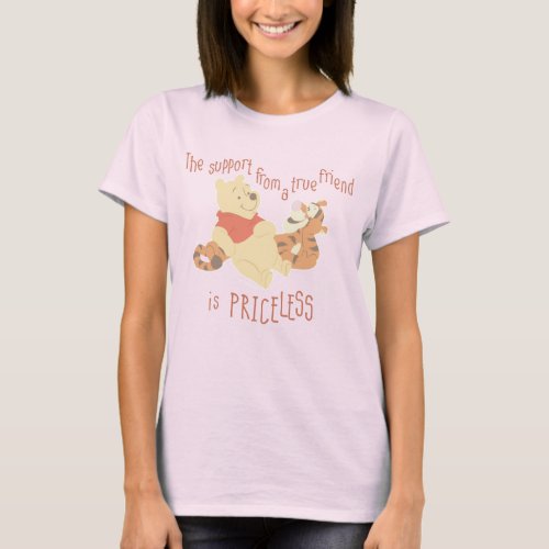 Pooh  Tigger  Support Quote T_Shirt