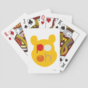 Pooh Watercolor Big Head Playing Cards