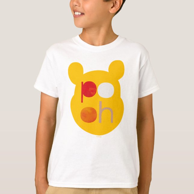 Pooh | Watercolor Big Head T-Shirt (Front)