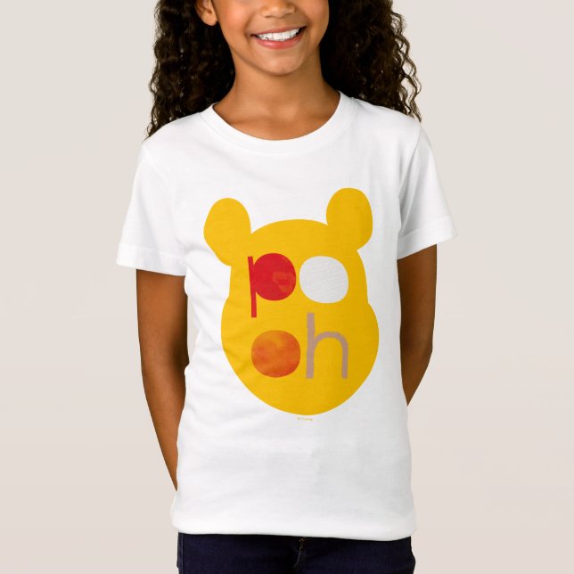 Pooh | Watercolor Big Head T-Shirt (Front)