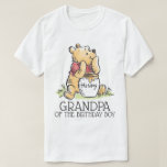 Pooh Watercolor First Birthday Grandpa T-Shirt<br><div class="desc">Celebrate your little one’s first birthday in Disney style with our Pooh Watercolor First Birthday Grandpa T-shirt. Featuring Pooh Bear and his friends in a soft, watercolor design, this shirt brings a playful, whimsical touch to the occasion. The gentle colors and classic characters make it the perfect choice for grandpas...</div>