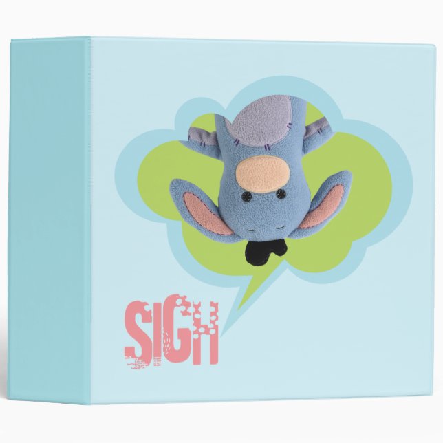 Pook-a-Looz Eeyore 3 Binder (Front/Spine)