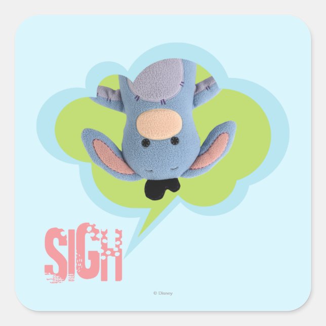 Pook-a-Looz Eeyore 3 Square Sticker (Front)