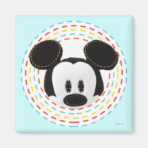 Pook-a-Looz Mickey Peeking Circle Magnet