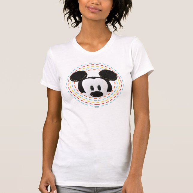 Pook-a-Looz Mickey | Peeking Circle T-Shirt (Front)
