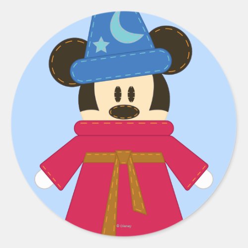 Pook_a_Looz Mickey  Sorcerers Hat Classic Round Sticker
