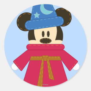 Pook-a-Looz Mickey Sorcerer's Hat Classic Round Sticker