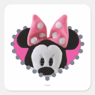 Pook-a-Looz Minnie   Peeking Square Sticker