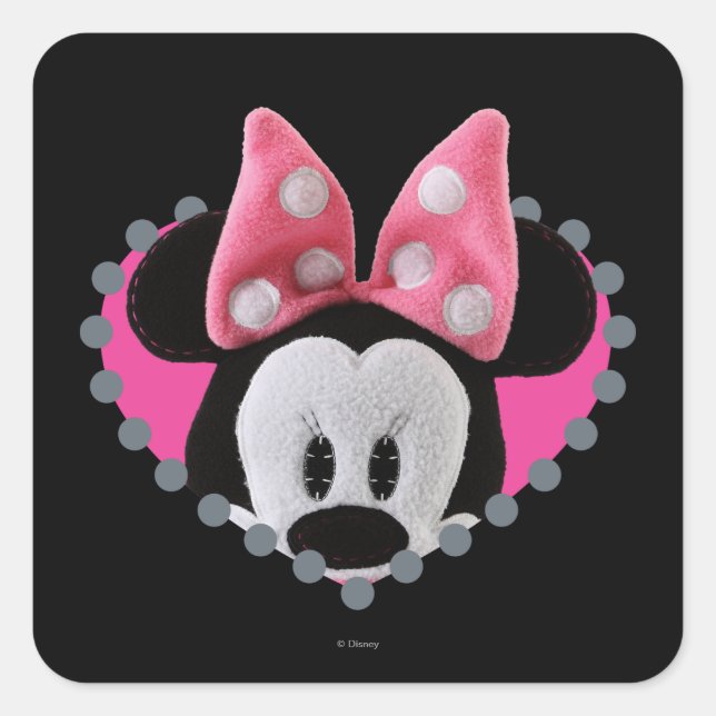 Pook-a-Looz Minnie | Peeking Square Sticker (Front)