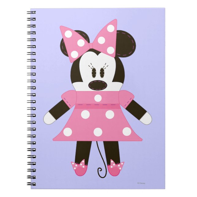 Pook-a-Looz Minnie | Pink Polka Dots Dress Notebook (Front)