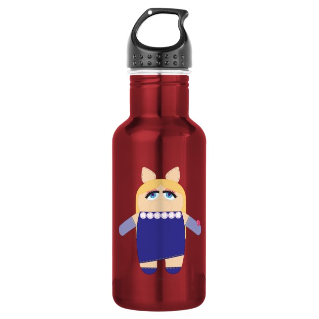 Pook-a-Looz Miss Piggy Stainless Steel Water Bottle (Front)