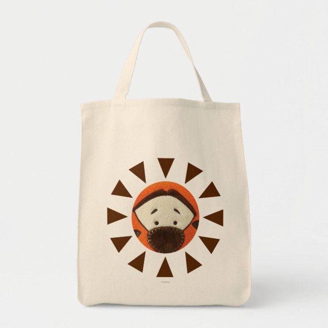 Pook-a-Looz Tigger Peeking Tote Bag (Front)