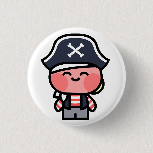 Pookah Pirate button (Front)