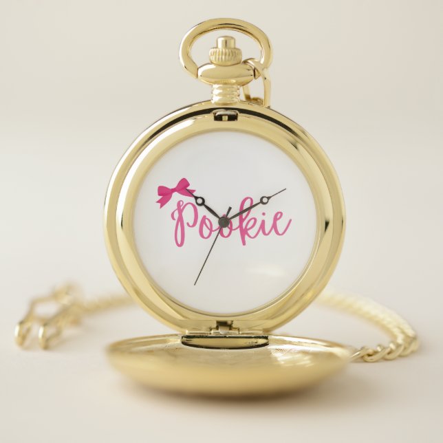 "Pookie" pocket watch cute (Inside)