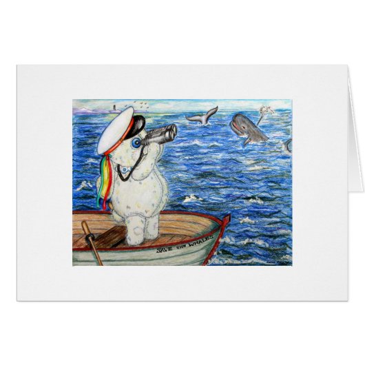 POOKY WHALE WATCHING CARDS (Front Horizontal)