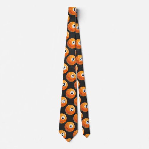 Pool 5 Ball Painted Pattern Tie