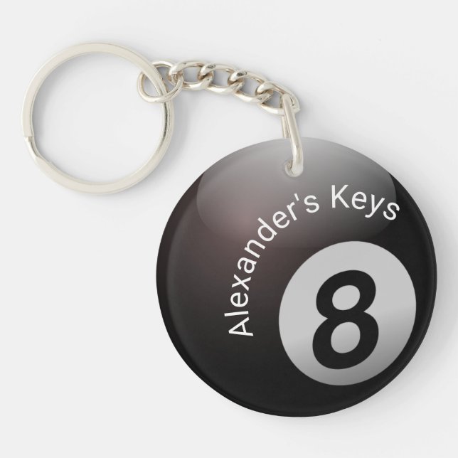 Pool 8 Personalize Keychain (Front)