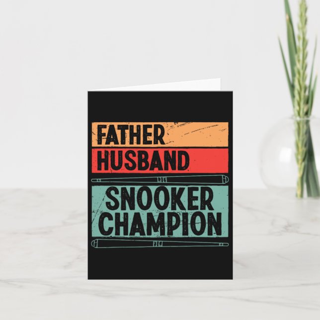 Pool Accessories For Adults Father Husnd Snooker C Card (Front)
