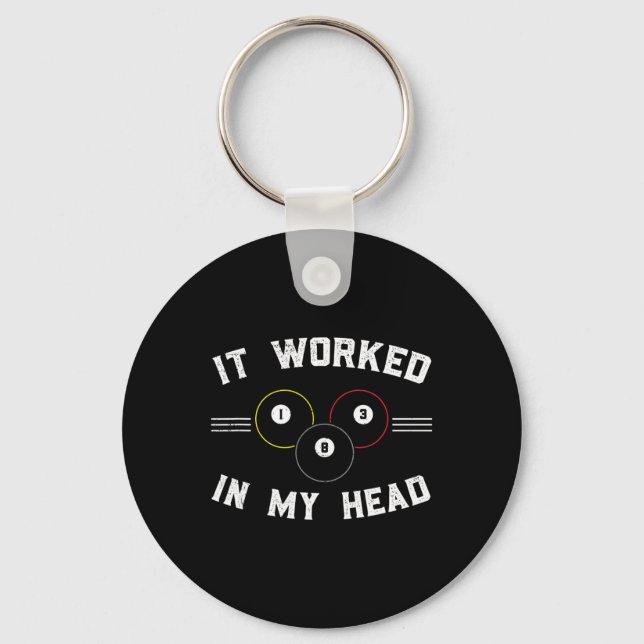 Pool And Snooker Player3  Keychain (Front)
