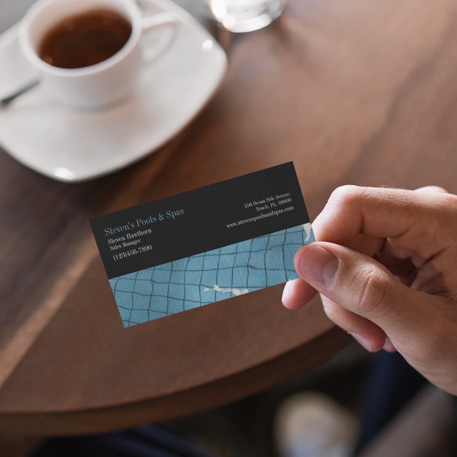 Pool and Spa Company Business Card (Creator Uploaded)