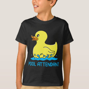 Pool Attendant - Lifeguard swimming rubber duck cu T-Shirt