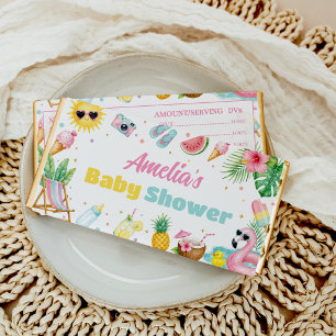 Pool Baby Shower Girl Summer Party Hershey Bar Favors