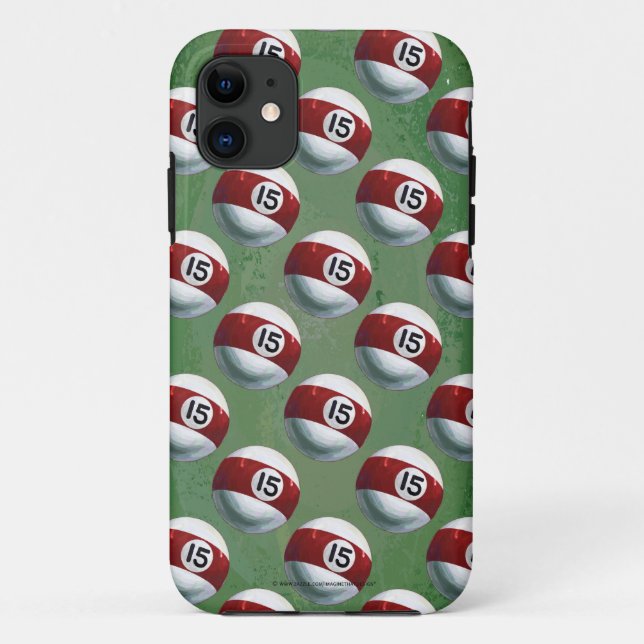 Pool Ball 15 Pattern Case-Mate iPhone Case (Back)