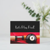 Pool Ball and cue (Standing Front)