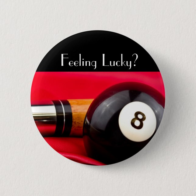 Pool Ball and cue Button (Front)