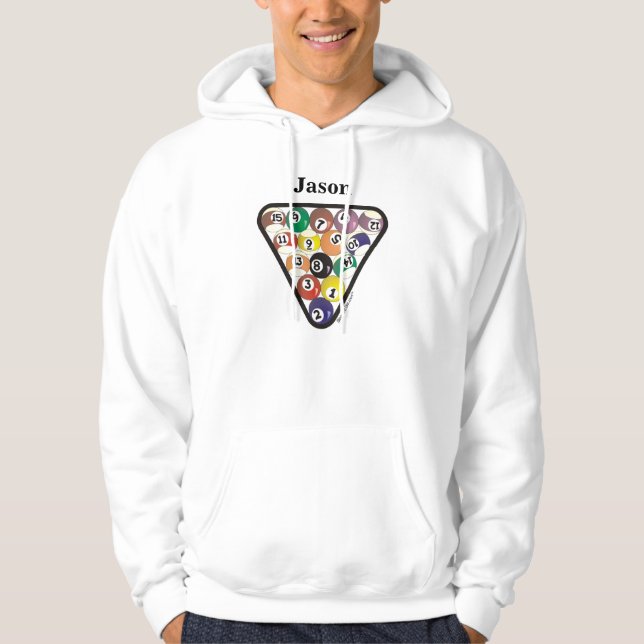 Pool Ball Rack Hoodie (Front)
