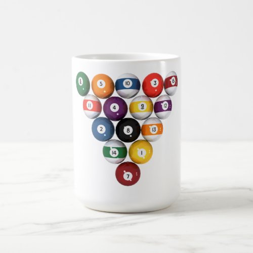 Pool Balls  Billiards 3D Model Coffee Mug