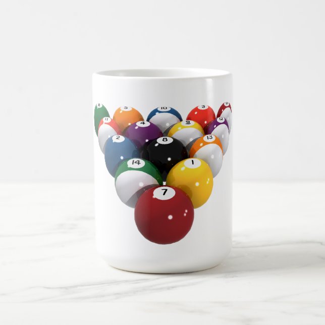 Pool Balls / Billiards: 3D Model: Coffee Mug (Center)