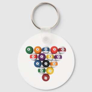 Pool Balls / Billiards: 3D Model: Keychain