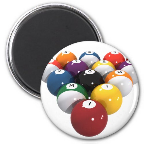 Pool Balls  Billiards 3D Model Magnet