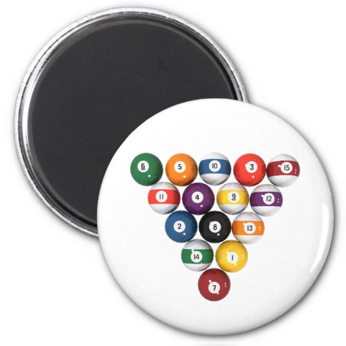 Pool Balls  Billiards 3D Model Magnet