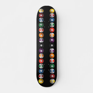 Pool Balls / Billiards: Custom Skateboard