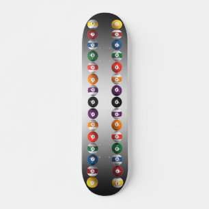 Pool Balls / Billiards: Custom Skateboard Deck